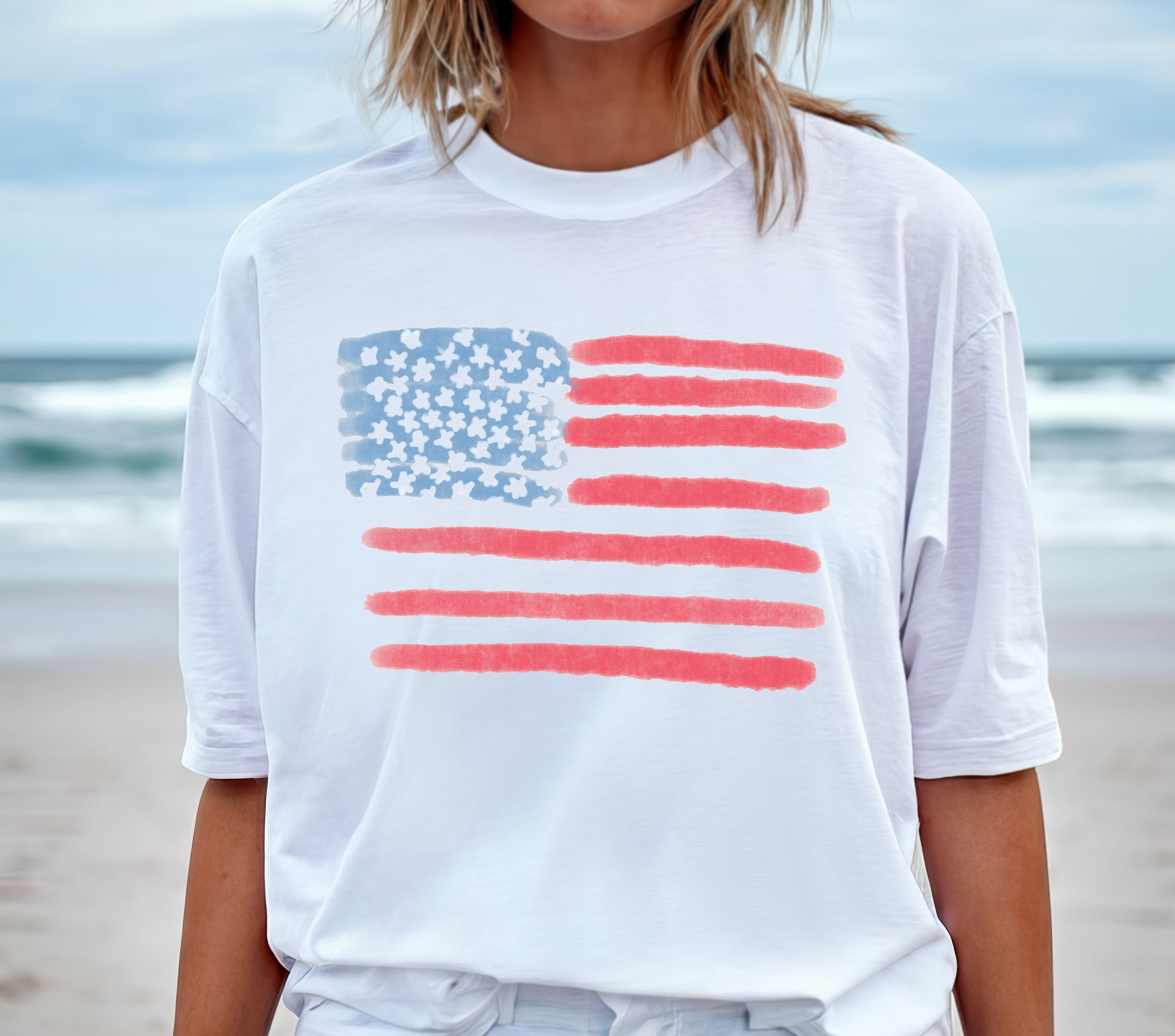 Retro America Shirt, American Flag, 4th Of July Shirt, Fourth Of July, Patriotic USA Gift, Women's Graphic Tee, Comfort Colors, USA Shirt
